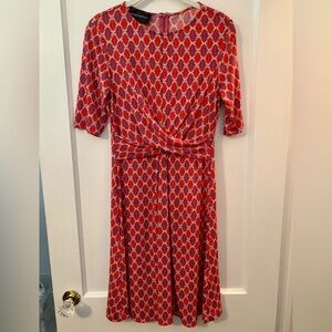 Donna Morgan Orange and Pink Sundress